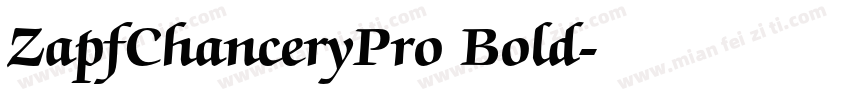 ZapfChanceryPro Bold字体转换